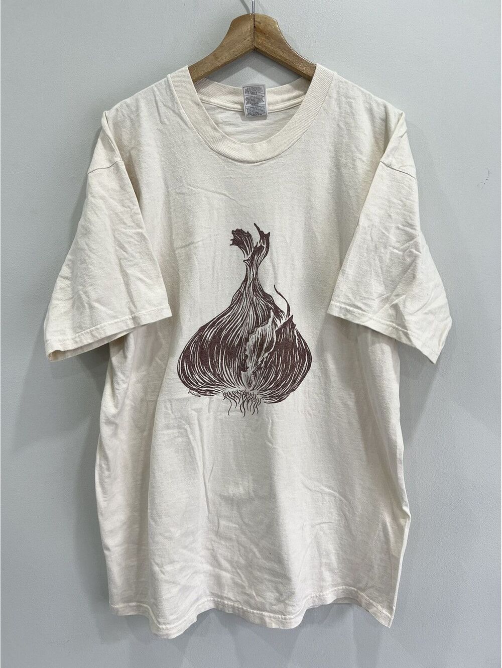 Vintage 90s Garlic Tee Shirt Definition xxl